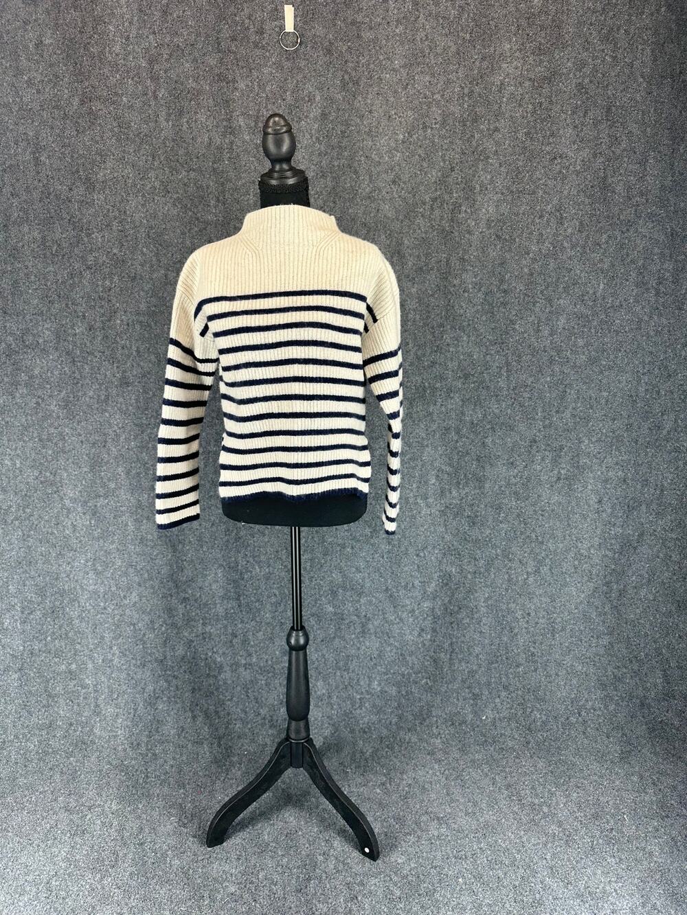 Rails Claudia Wool Rayon Cashmere Striped Sweater Women's SZ S